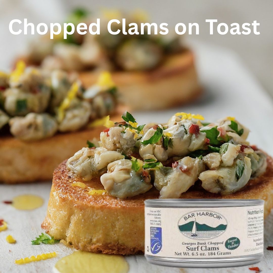 Spicy Garlic Clams on Toast