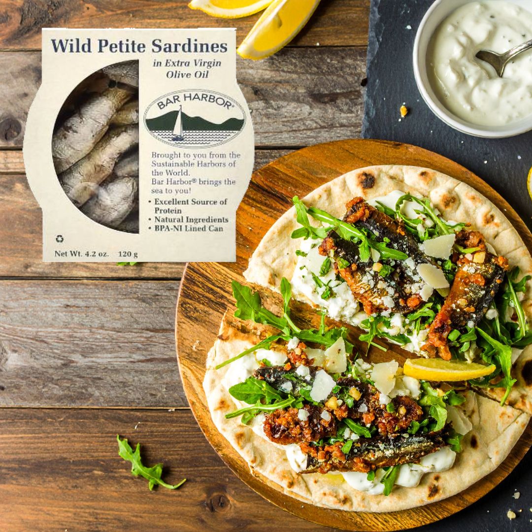 Sardine Caesar Flatbread